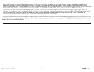Form HUD-4125 Implementation Schedule - Indian Community Development Block Grant (Icdbg), Page 2