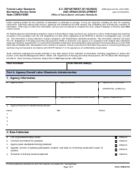 Form HUD-4743 Federal Labor Standards Monitoring Review Guide State Cdbg/Home