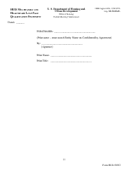 Form HUD-90092 Hud Multifamily and Healthcare Loan Sale Qualification Statement, Page 11