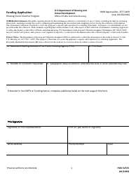 Document preview: Form HUD-52515 Funding Application