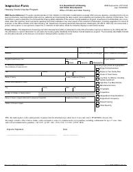 Form HUD-52580 -A Inspection Form - Housing Choice Voucher Program