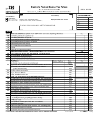 IRS Form 720 Quarterly Federal Excise Tax Return