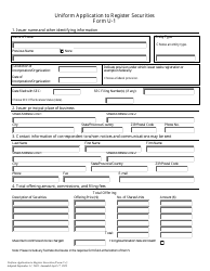 Document preview: Form U-1 Uniform Application to Register Securities
