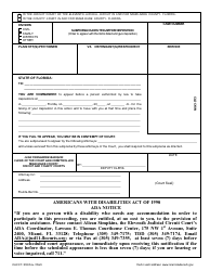 Document preview: Form CLK/CT.036 Subpoena Duces Tecum for Deposition - Miami-Dade County, Florida