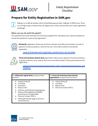 Document preview: Entity Registration Checklist