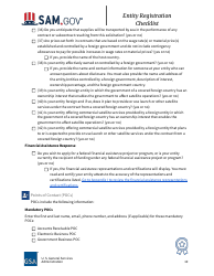 Entity Registration Checklist, Page 10