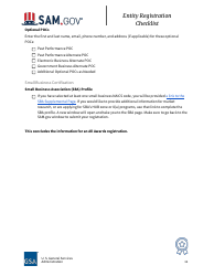 Entity Registration Checklist, Page 11