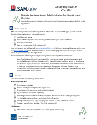 Entity Registration Checklist, Page 12