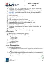 Entity Registration Checklist, Page 13