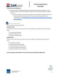 Entity Registration Checklist, Page 15