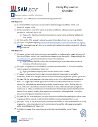 Entity Registration Checklist, Page 6