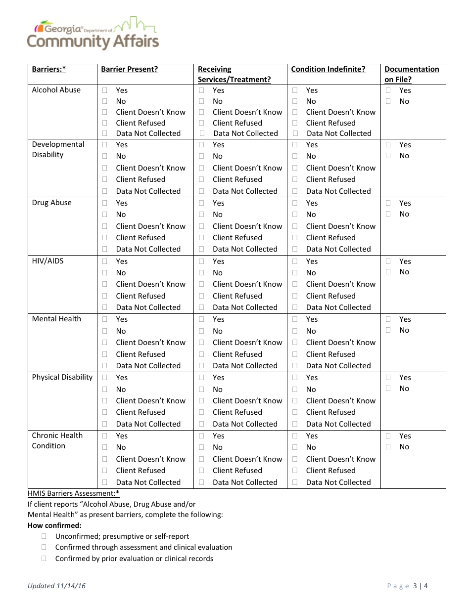 Hmis Project Discharge Form - Transitional or Permanent Housing, Services Only  Prevention - Georgia (United States), Page 3