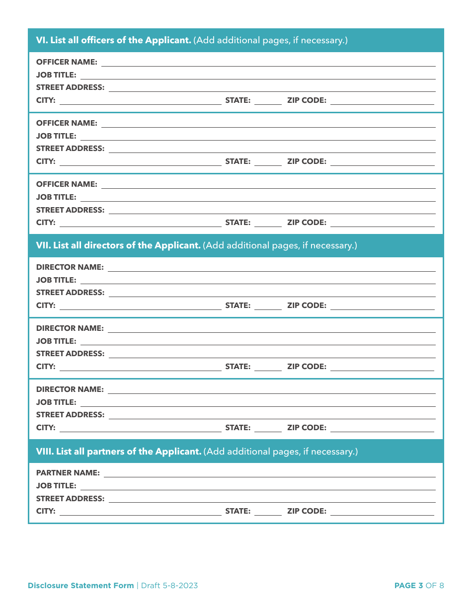 Disclosure Statement - Arkansas, Page 5