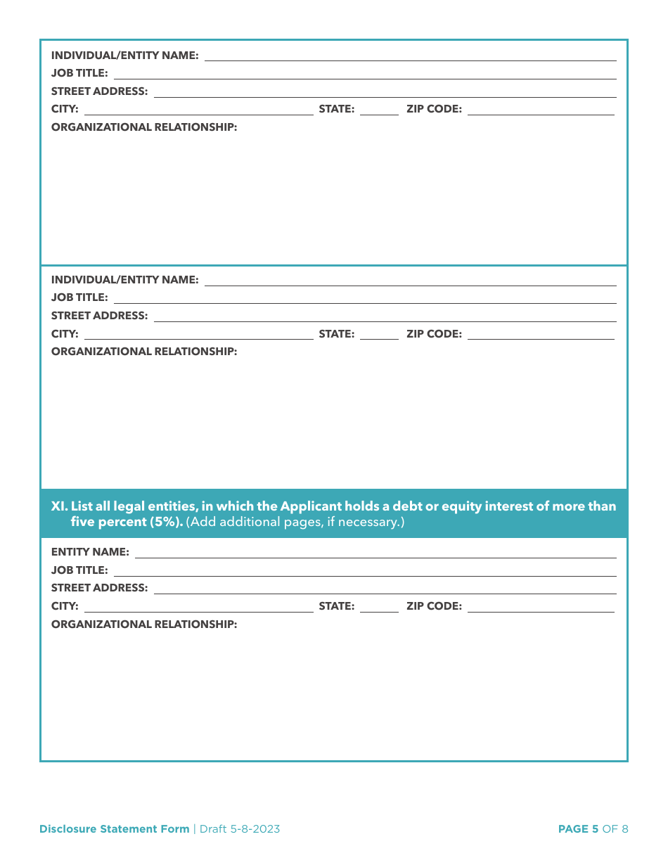 Disclosure Statement - Arkansas, Page 7