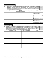 Financial Background Investigation Questionnaire - New York City, Page 12