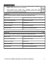 Financial Background Investigation Questionnaire - New York City, Page 14