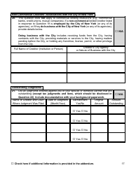 Financial Background Investigation Questionnaire - New York City, Page 17