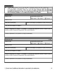 Financial Background Investigation Questionnaire - New York City, Page 20