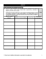 Financial Background Investigation Questionnaire - New York City, Page 3