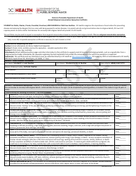 Annual Religious Immunization Exemption Certificate - Sample - Washington, D.C., Page 2