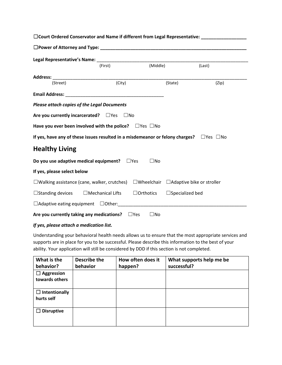 Division of Developmental Disabilities Application for Services - South Dakota, Page 3