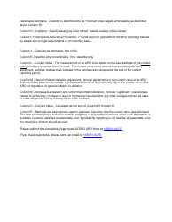 Instructions for Form ACFR-11 Asset Retirement Obligation Worksheet - Vermont, Page 3