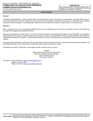Formulario DOT OCR-0009SP Formulario De Quejas Para Empresas Comerciales En Desventaja - California (Spanish), Page 3