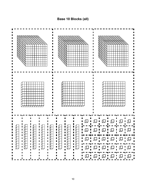 Printable Base 10 Blocks Pdf Printable Word Searches