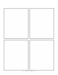 Document preview: Comic Book Page Template - Four