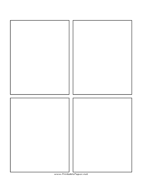 Comic Book Page Template - Four