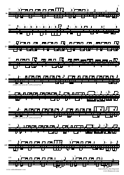 Alien Ant Farm - Smooth Criminal Drum Sheet Music, Page 3