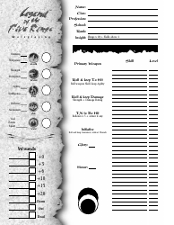 Legend of the Five Rings Character Sheet