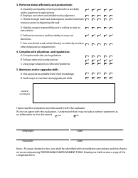Service Personnel Evaluation Form - Nicholas County Schools, Page 2