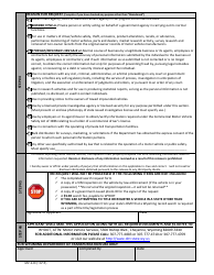 Form MV-220 Application for Abandoned Vehicle Identification Request or Vehicle Record and Privacy Disclosure Release - Wyoming, Page 2