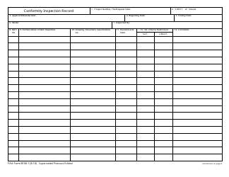 Document preview: FAA Form 8100-1 Conformity Inspection Record