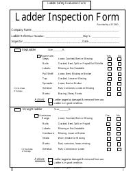 &quot;Ladder Inspection Form - Ascend&quot;