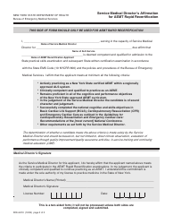 Form DOH-4010 Application for Aemt Rapid Recertification - New York, Page 2