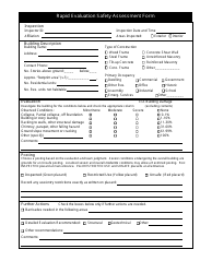 Document preview: Rapid Evaluation Safety Assessment Form