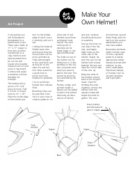 Document preview: Cut-Out Helmet Template