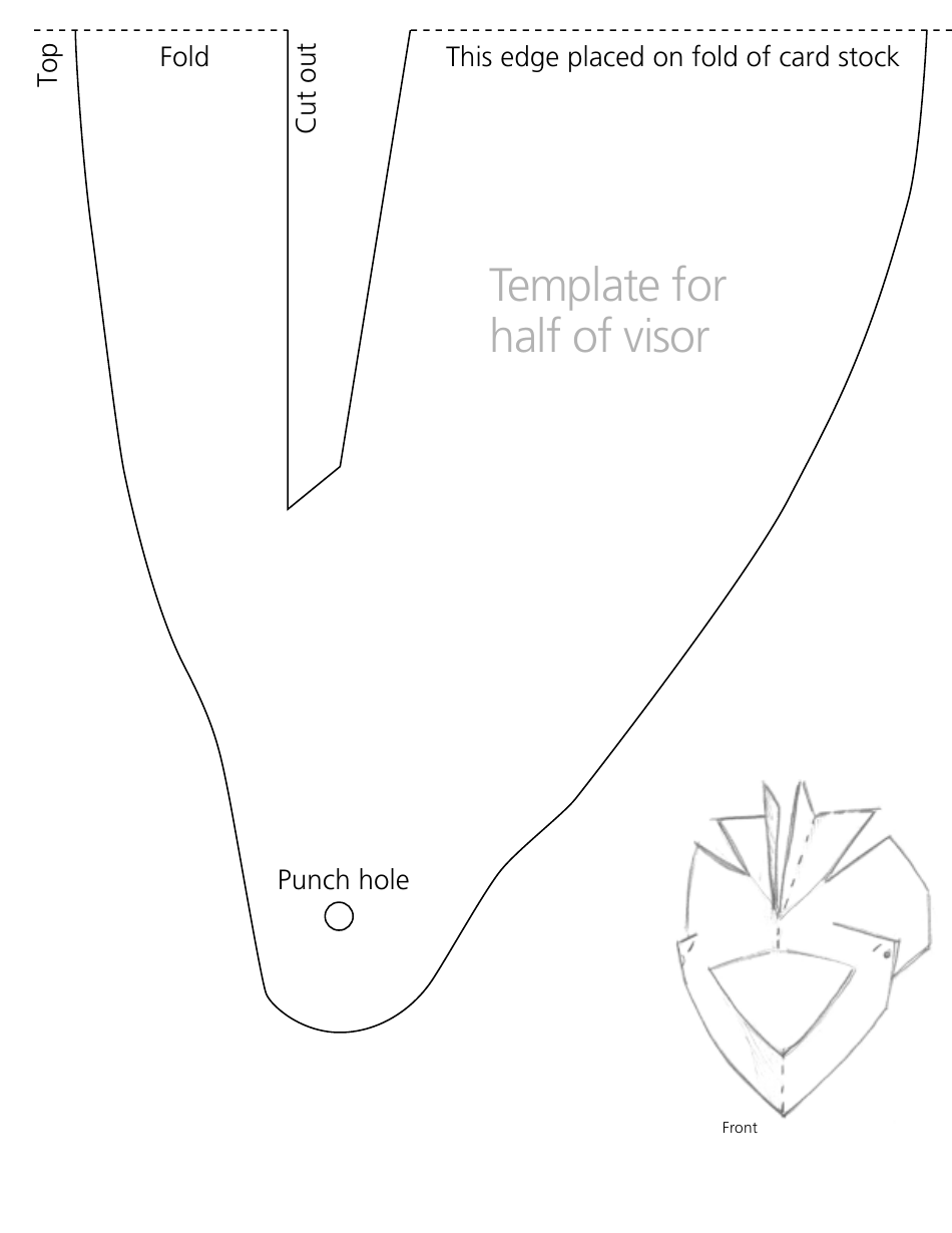 Cut-Out Helmet Template, Page 4