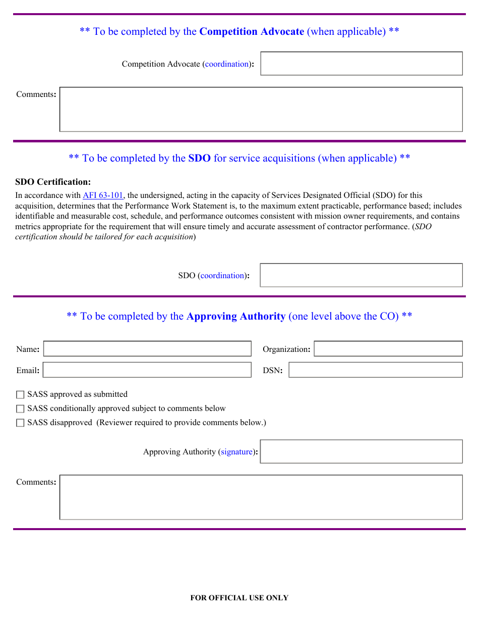 Streamlined Acquisition Strategy Summary Template, Page 4