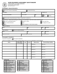 Form SFN1910 Work Readiness Assessment Questionnaire - North Dakota