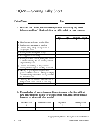 Phq-9 Nine Symptom Checklist - Pfizer, Page 2