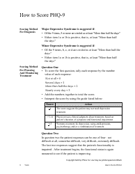 Phq-9 Nine Symptom Checklist - Pfizer, Page 3