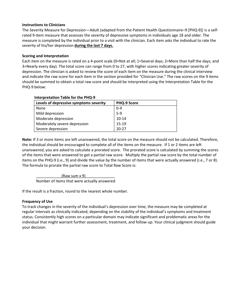 Severity Measure for Depression: Adult - American Psychiatric Association, Page 3