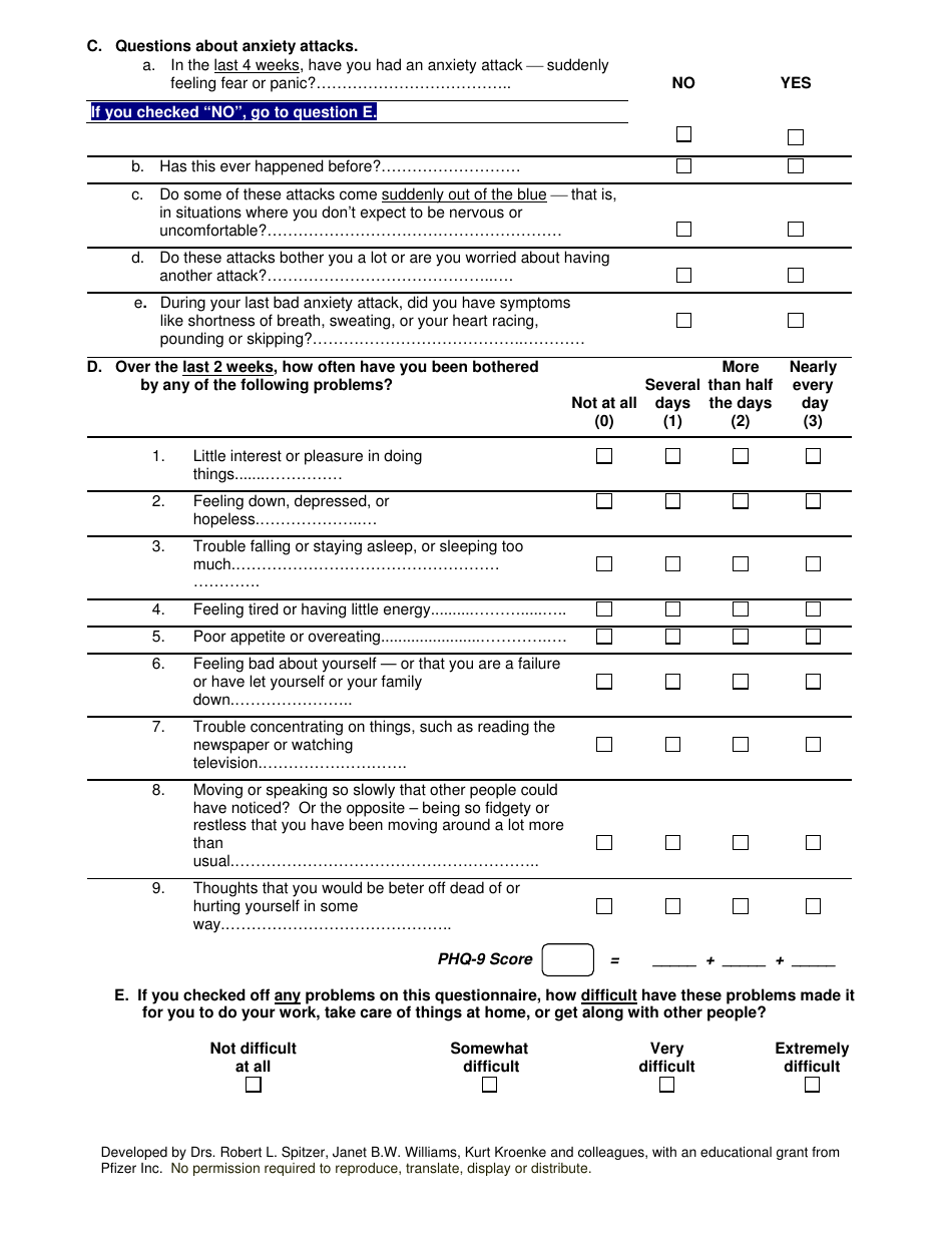 Patient Health Questionnaire (Phq-Sads) - Fill Out, Sign Online and ...