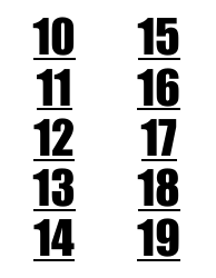 1-100 Number Label Templates, Page 3