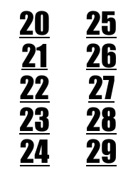 1-100 Number Label Templates, Page 4