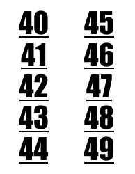 1-100 Number Label Templates, Page 6