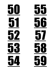 1-100 Number Label Templates, Page 7